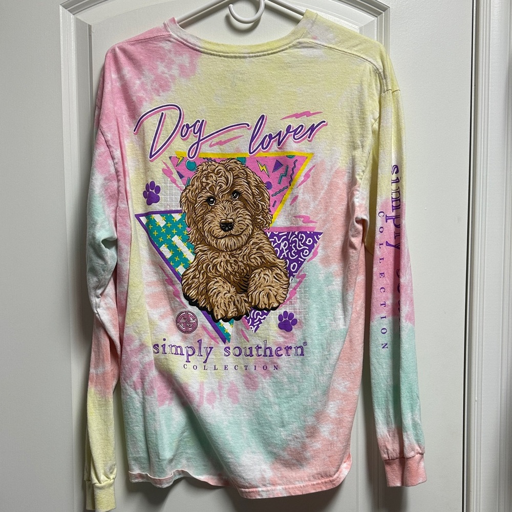 Simply Southern Women’s Pastel Tie-Dye Long Sleeve Shirt
